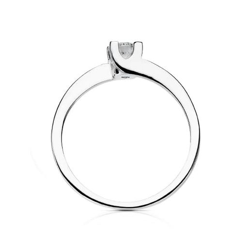 18K Solitario Diamante Talla Brillante Oro Blanco 0.200 Qts. Si-H