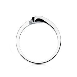 18K Solitario Diamante Talla Brillante Oro Blanco 0.200 Qts. Si-H