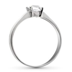 18K Solitario Oro Blanco 5X5 Mm