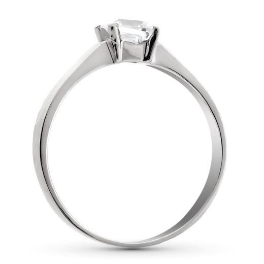 18K Solitario Oro Blanco 5X5 Mm