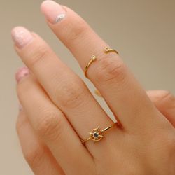 18K Sortija Oro Amarillo Diamantes 0,0160 Qts. Vs2-G Cuerpo 1,10 Mm