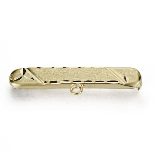 9K Alfiler Bebe Oro Amarillo Tallado 29X5Mm