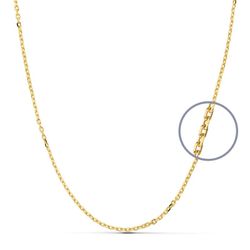9K Cadena Forzada Oro Amarillo 9 Kilates 50Cm