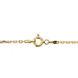 9K Cadena Forzada Oro Amarillo 9 Kilates 50Cm