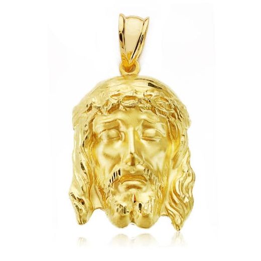 9K Cristo Oro Amarillo Buena Muerte. 27X18 Mm