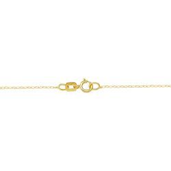 9K Gargantilla Oro Amarillo Trebol Con Corazones 16X9 Mm. Cadena 45Cm
