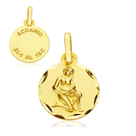 9K Horoscopo Oro Amarillo 13 Mmacuario