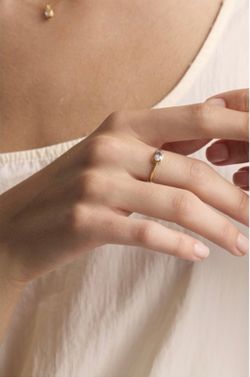 Anillo oro amatista
