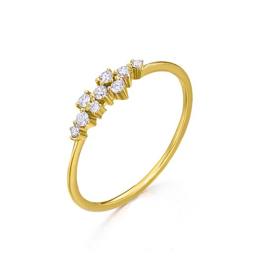 Anillo oro y brillantes