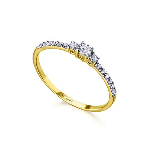 Anillo oro y brillantes