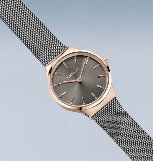 Bering visell rosat, esfera negre, armis esterilla gris fosc