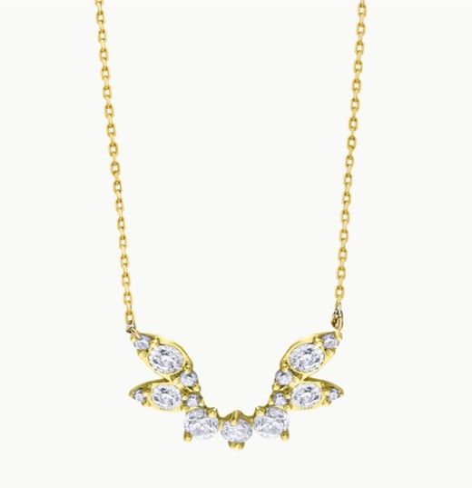Colgante oro amarillo marquis con diamantes