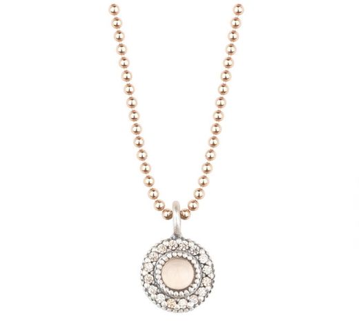 Colgante plata, cuarzo rosa