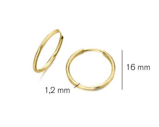 Criollas de oro 12x16mm