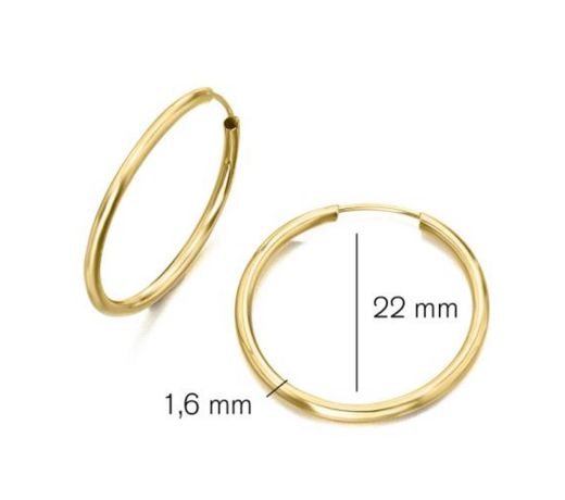 Criollas de oro 16x22mm