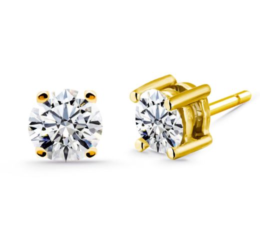 Pendientes de oro amarillo con 0,40quilates