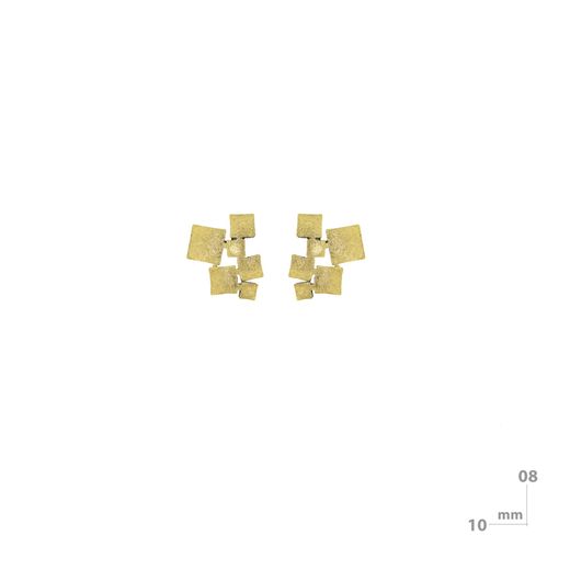 Pendientes de plata y oro