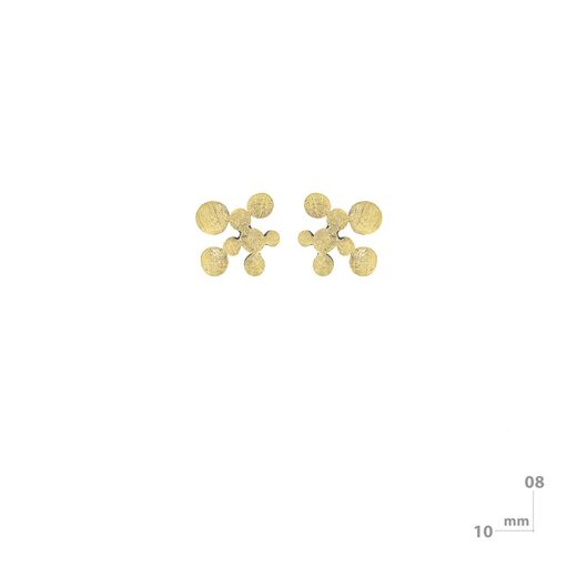 Pendientes de plata y oro