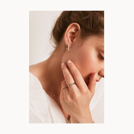 Pendientes oro criollas diamantes